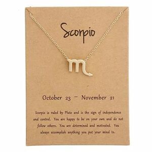 🆕Scorpio Zodiac Astrology Pendant Necklace